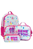 UNITED COLORS OF BENETTON BRUSH EFFECT  KIZ ÇOCUK OKUL ÇANTA SETİ BNT_13203 - 2