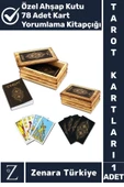 Manevi Ruhsal Rehberlik Kader Yorumlama Kitapçıklı AHŞAP KUTULU 78 Adet TAROT KARTLARI - 1
