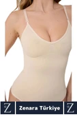 İz İç Göstermez Kaymaz Vücut Şekillendiren Sıkılaştıran Toparlayan Çıtçıtlı String Body Korse - 4