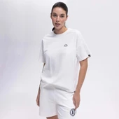 Ellesse Kadın Kırık Beyaz Oversize Pamuklu Tişört – EF394-OF - 1