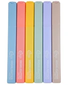 Cengo Kare Tipi Highlighter Fosforlu Kalem Retro Renkler 6lı Set CGO703 - 2