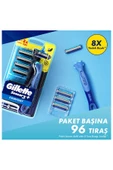 Gillette Sensor3+ Comfort 8'li Yedek Bıçağı Başlıklı Tıraş Makinesi - 5