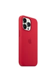 Apple MagSafe özellikli Silikon Kılıf (iPhone 13 Pro) - (PRODUCT) RED - 5