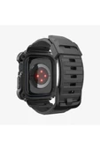 Spigen Apple Watch (45mm) Kılıf, Spigen Tough Armor Pro Metal Black Outlet - 8