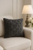 1 Adet Füme Kalpli Pofuduk Kırılent Kılıfı 42x42 cm - 2