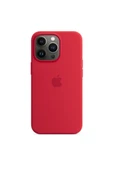 Apple MagSafe özellikli Silikon Kılıf (iPhone 13 Pro) - (PRODUCT) RED - 1