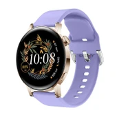Huawei Watch Gt3 42mm Ile Uyumlu 20mm Purelux Soft Tokalı Silikon Kordon Dayanıklı Spor Stil  Lavanta thumbnail 1