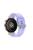 Huawei Watch Gt3 42mm Ile Uyumlu 20mm Purelux Soft Tokalı Silikon Kordon Dayanıklı Spor Stil  Lavanta thumbnail 2