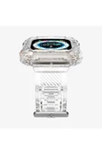 Spigen Apple Watch 49mm (Ultra 2/1) Kılıf & Kordon Kayış Rugged Armor Pro Crystal Clear Outlet - 4