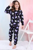Kuromi Desenli Kız Çocuk Pijama Takımı Pembe 3-13 Yaş - 1