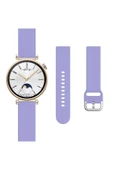 Huawei Watch Gt3 42mm Ile Uyumlu 20mm Purelux Soft Tokalı Silikon Kordon Dayanıklı Spor Stil  Lavanta thumbnail 5