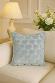 1 Adet Gri Kalpli Pofuduk Kırılent Kılıfı 42x42 cm - 1