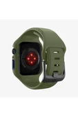 Spigen Apple Watch 45mm (Seri 9/8/7) Kılıf & Kordon Kayış Liquid Air Pro Moss Green Outlet - 2