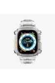 Spigen Apple Watch 49mm (Ultra 2/1) Kılıf & Kordon Kayış Rugged Armor Pro Crystal Clear Outlet - 1