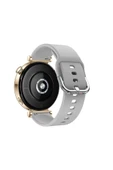 Samsung Galaxy Watch 5 40-44-45mm Uyumlu 20mm Purelux Soft Tokalı Silikon Kordon Dayanıklı Spor Stil  Gri - 2