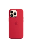 Apple MagSafe özellikli Silikon Kılıf (iPhone 13 Pro) - (PRODUCT) RED - 3