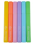 Cengo Kare Tipi Highlighter Fosforlu Kalem Fluorescent Renkler 6lı Set CGO704 - 2