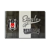 Beşiktaş 17x24 15 Yaprak Karton Kapak Spiralli Resim Defteri 3 Adet - 4