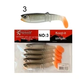 Captain 3569 Style Soft 10cm 10gr Levrek Turna Silikonu 5'li Paket Silikon Yem - 7