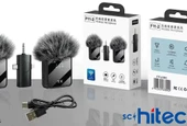 ScHitec 3in1 Type-C Lightning 3.5mm Çıkışlı İkili Kablosuz HD Wireless Yaka Mikrofonu F11-2 - 7