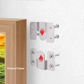 Baza Başlık Mobilya Karyola Köşe Koltuk Birleştirme Sacı Saç Bağlama Braketi Metal (2 Çift Takım) thumbnail 7