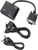 VGA HDMI Dönüştürücü Adaptörü VGA Kaynak Çıkışı Tv Dizüstü Bilgisayar Masaüstü Monitör İçin - 4