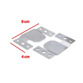 Baza Başlık Mobilya Karyola Köşe Koltuk Birleştirme Sacı Saç Bağlama Braketi Metal (8 Çift Takım) thumbnail 3