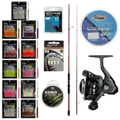 YekOutdoor FireWorm LRF Seti Okuma Red Spin 7'0'' 2.12 cm 1-12 gr 2 Parça&Okuma Acuador ACU-1000A 3+1BB Olta Makinesi - 1