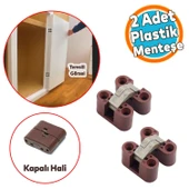 Gizli Gömme Görünmez Plastik Menteşe 2 Adet Dolap Kapak Mobilya Masa Menteşesi Sol Sağ Uyumlu - 1