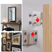 Baza Başlık Mobilya Karyola Köşe Koltuk Birleştirme Sacı Saç Bağlama Braketi Metal (8 Çift Takım) thumbnail 6