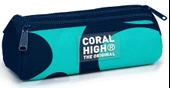 Coral High Erkek Çocuk Lacivert Turkuaz Üç Bölmeli Okul Kalem Çantası - 1