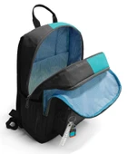 Coral High İlkokul ve Ortaokul Sırt Çantası - Erkek Çocuk, Siyah Turkuaz Çizgili, Dört Bölmeli thumbnail 3