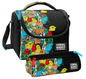 Coral High Erkek Çocuk Siyah Hayaletler Thermo Beslenme Çantası ve Üç Bölmeli Kalemlik Seti thumbnail 1