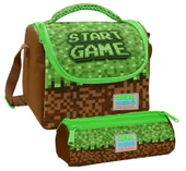 Coral High Erkek Çocuk Yeşil Kahverengi Craft Thermo Beslenme Çantası ve Üç Bölmeli Kalemlik Seti thumbnail 1