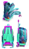 Coral High Çekçek Tekerlekli Kız Çocuk, Su Yeşili Denizatı, İlkokul Üçlü Okul Çanta Seti thumbnail 2