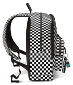 Coral High İlkokul ve Ortaokul Sırt Çantası - Kız Çocuk, Siyah Beyaz Dama Desenli, Dört Bölmeli thumbnail 4