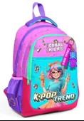 Coral High Üç Gözlü Kız Çocuk Pembe Turkuaz Dondurmalı Kız İlkokul ve Ortaokul Sırt Çantası - 1