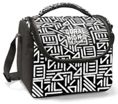 Coral High Erkek Çocuk İlkokul Beslenme Çantası, Siyah Beyaz Geometrik Şekiller, Isı Yalıtımlı thumbnail 1