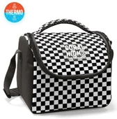 Coral High Kız Çocuk Beslenme Çantası - Thermo - Siyah Beyaz Damalı thumbnail 2