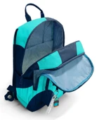 Coral High İlkokul ve Ortaokul Sırt Çantası - Erkek Çocuk, Lacivert Turkuaz Renkli Çizgili, Dört Bölmeli thumbnail 3