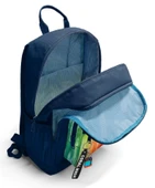 Coral High İlkokul ve Ortaokul Sırt Çantası - Erkek Çocuk, Lacivert Çok Renkli Çizgi Desenli, Dört Bölmeli thumbnail 3