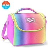 Coral High Thermo Beslenme Çantası - Kız Çocuk, Lacivert Mavi Çizgi Desenli thumbnail 2