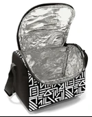 Coral High Erkek Çocuk İlkokul Beslenme Çantası, Siyah Beyaz Geometrik Şekiller, Isı Yalıtımlı thumbnail 4