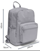 Coral High İlkokul ve Ortaokul Sırt Çantası - Erkek Çocuk, Turuncu Bordo Gri Renkli, Dört Bölmeli thumbnail 5