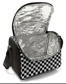 Coral High Kız Çocuk Beslenme Çantası - Thermo - Siyah Beyaz Damalı thumbnail 4