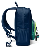 Coral High İlkokul ve Ortaokul Sırt Çantası - Erkek Çocuk, Lacivert Çok Renkli Çizgi Desenli, Dört Bölmeli thumbnail 4