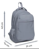 Coral High Üç Gözlü Kız Çocuk Sarı Mavi Mor Renk Geçişli İlkokul ve Ortaokul Sırt Çantası thumbnail 5