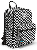 Coral High İlkokul ve Ortaokul Sırt Çantası - Kız Çocuk, Siyah Beyaz Dama Desenli, Dört Bölmeli thumbnail 1
