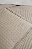 Elisa Dolgulu Çift Taraflı Çift Kişilik 240x260 Cm Yatak Örtüsü Bej thumbnail 4