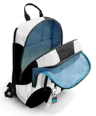 Coral High İlkokul ve Ortaokul Sırt Çantası - Erkek Çocuk, Renkli Çizgili Siyah Beyaz, Dört Bölmeli thumbnail 3